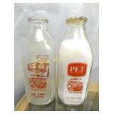 (2) QT. BOTTLES W/ CARTON GRAPHICS