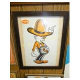 CB BILTMORE "WINKEY" FRAMED SIGN 19X23