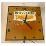 KELLY & GREEN KODAK CLOCK 15X15
