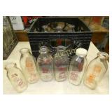 (9) QT. CATAWBA,FARMERS,VALLEY DELL BOTTLES