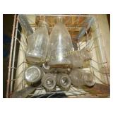 (15) EMB. BILTMORE,PINTS/QTS W/ WIRE RACK