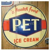 NICE 36IN PORC.DS PET ICE CREAM SIGN