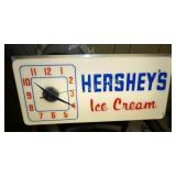 EMB. HERSHEYS ICE CREAM LIGHTUP CLOCK 25X11