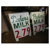 (2)PEELERS SIDEWALK SIGNS 24X37