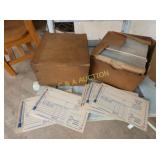 (2)BOXES OLD STOCK CREDIT CARD ESSO 1500+