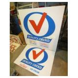 (2) FLAVORICH DECAL ON BOARD 49X49, 44X32