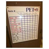 PET ROUTE SIGN 30X36