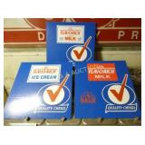 (3) FLAVORICH DECAL SIGNS ON BOARD 23X24