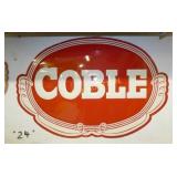 NOS DIE CUT COBLE SIGN 46X32
