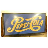 PEPSI LIGHTUP SIGN 27X13