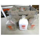 PET DAIRY CRATE W/ 1G. BOTTLES