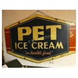 DS PET 6 SIDED ICE CREAM SIGN 33X25