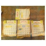 LOT OF (4) 1980/81 SMITHEYS CALENDARS