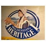 WALDENGIAN HERITAGE DECAL ON BOARD SIGN 51X39
