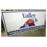 METAL ON BOARD VALLEY RICH SIGN 96X48