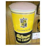 RARE CONVEX BILTMORE ICE CREAM 1PT LIQ.26X43