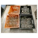 (4) CRATES QTS. BILTMORE, PET, BURKE BOTTLES