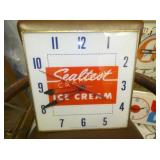 SEALTEST ICE CREAM CLOCK 15X15