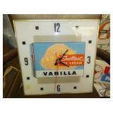 SEALTEST VANILLA ICE CREAM CLOCK 15X15