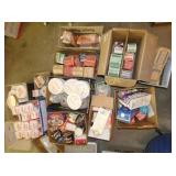 LG LOT OLD STOCK CARTONS, LIDS, ETC.