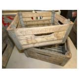 (2) WOODEN BILTMORE DAIRY CRATES
