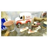 LOT OF CAST COW,COOKIE JAR,COBLE STICKS,ETC