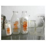 (5) 1/2 PINT, QT. BURKES BOTTLES