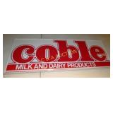 LG COBLE METAL MILK & DAIRY SIGNS 101X36