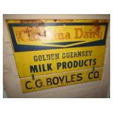 DS CAROLINA DAIRY GOLDEN GUERNSEY SIGN 36X27