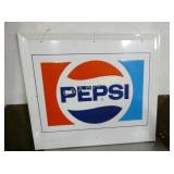 PEPSI SELF FRAMED SIGN 30X27