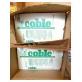 **(2) OLD STOCK COBLE CARTONS GREEN 300 PER BOX