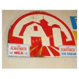 FLAVORICH SIGNS W/BARN ON  MASONITE 24X24