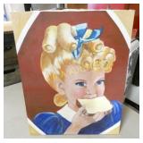 HANDPAINTED ON CANVAS SUNBEAM GIRL 16X20