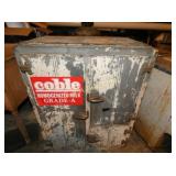 EARLY COBLE  METAL ICE BOX 31X39