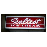 LIGHTUP SEALTEST ICE CREAM SIGN 24X8