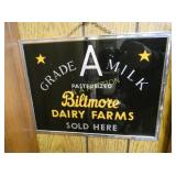 GRADE A MILK MIRRORED SIGN 12X9