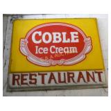 EMB. COBLE LEXAN RESTAURANT SIGN 60X48