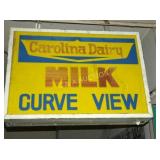 CAROLINA DAIRY MILK CURVE VIEW CAN SIGN 36X48