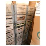 (11)  CRATES  W/ MILK BOTTLES