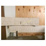 2PC. EMB. ICE CREAM ALL NATURAL SIGN 64X13