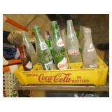 BOTTLE CARRIER W/ (3) PLASTIC CRATES/BOTTLES