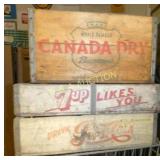 CANADA DRY BOX, HICKORY NC CRATE,PEPSI CRATE
