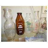 (5) PINT/QT. LONG MEADOW,COBLE,FARMERS BOTTLES