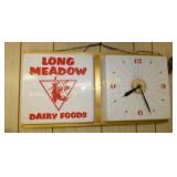 LONG MEADOW DIARY CLOCK 24X12