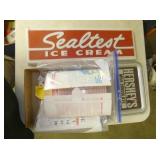 SEALTEST SIGN, HERSHEY TRAY, PAPER ITEMS