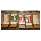 (5)BOXES OLD STOCK 300PER BOX COBLE CHOC.RED GREEN