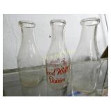 (3) QT GOODWILL, EMB. MORGANTON NC BOTTLES