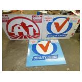 (3) DECAL SIGNS COBLE/FLAVORICH 40X50