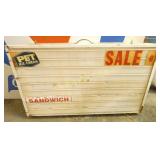 LIGHTUP MENU METAL CAN SIGN 36X24 W/ 6IN CAN