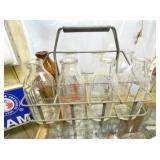 CARRIER W/ (8) BOTTLES SEALTEST,CATAWBA,BILTMORE